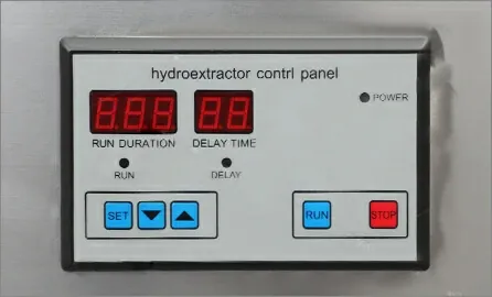 Máquina deshidratadora de patatas 3 The control panel