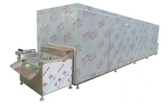 Máquina congeladora de túnel